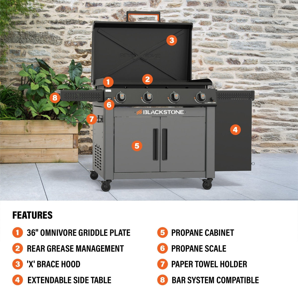 Blackstone Culinary 36” Griddle with Cabinet product view 3