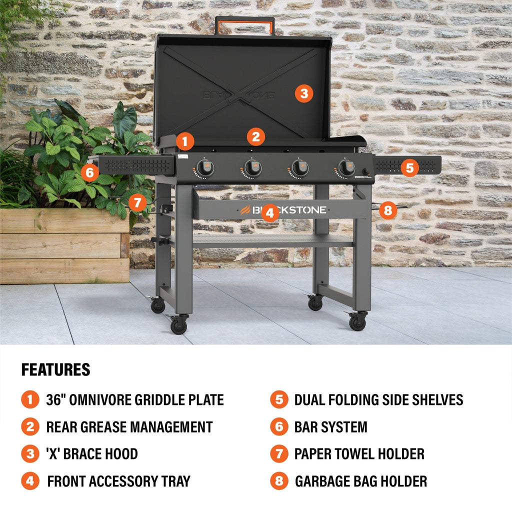 Blackstone Culinary 36” Griddle with Hood product view 3