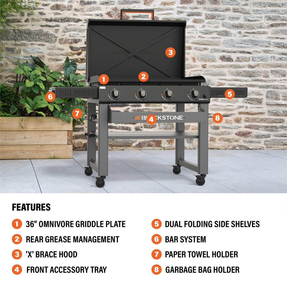 Blackstone Culinary 36” Griddle with Hood product view 3