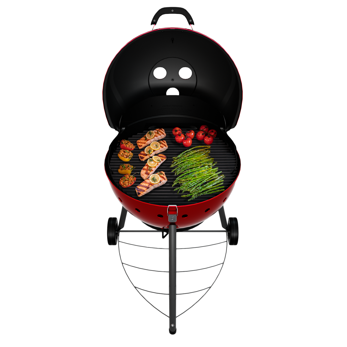 Char-Broil Kettleman® TRU-Infrared™ Charcoal Grill Red product view 1