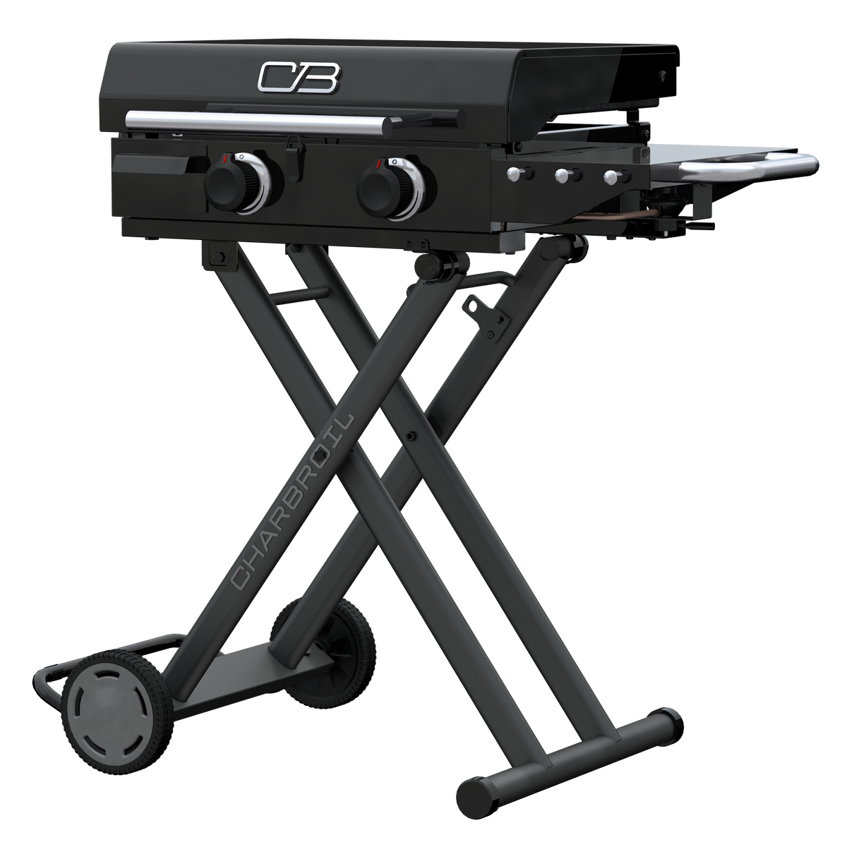 Char-Broil Charbroil® 22" Performance Series™ Folding Cart 2 Burner Portable Propane Gas Griddle, Black 463711223 product view 10