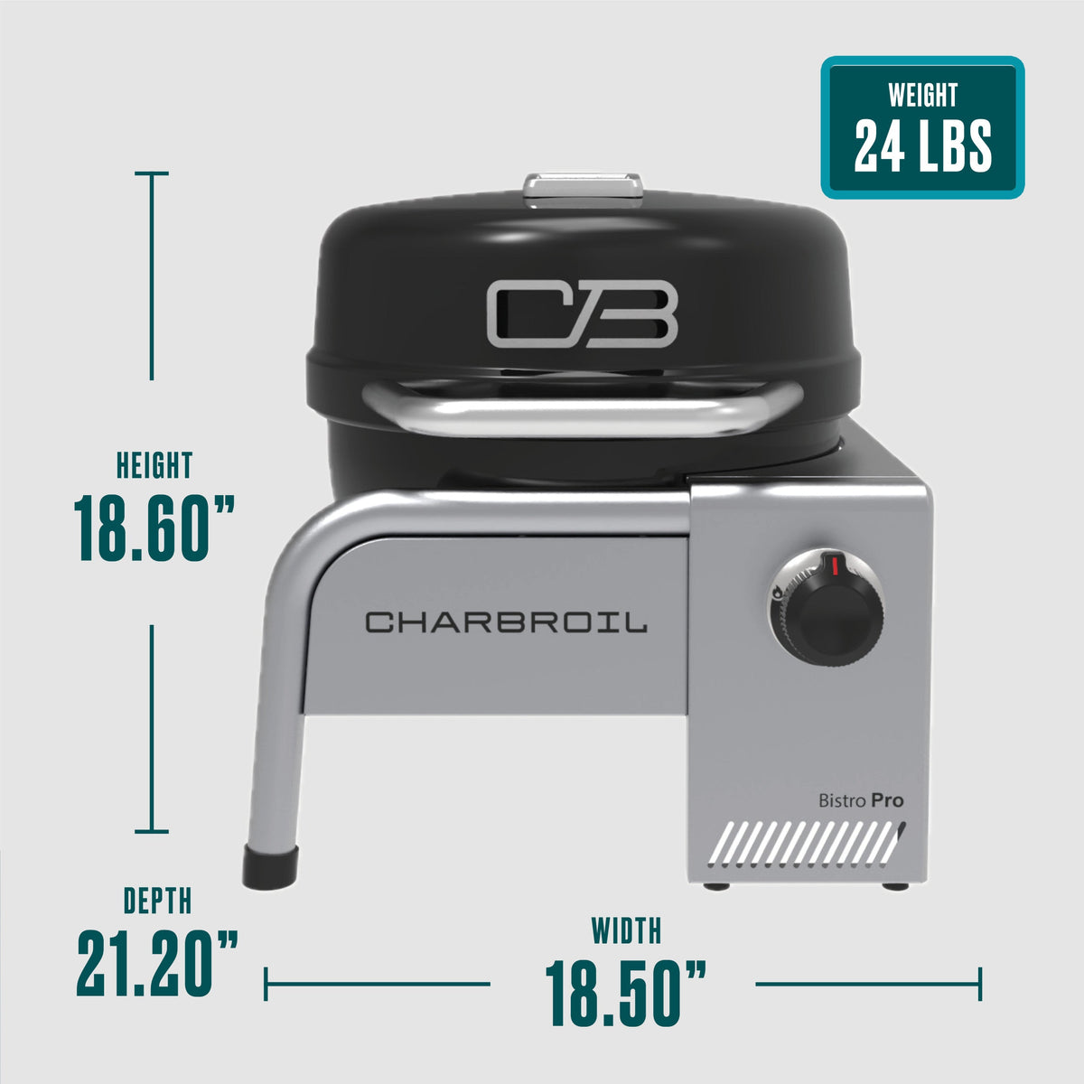 Char-Broil Bistro Pro Gas Tabletop (Blackout) product view 22