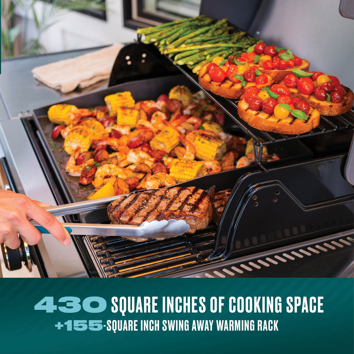 Char-Broil Commercial Series™ 3 Burner Gas Grill & Griddle product view 3