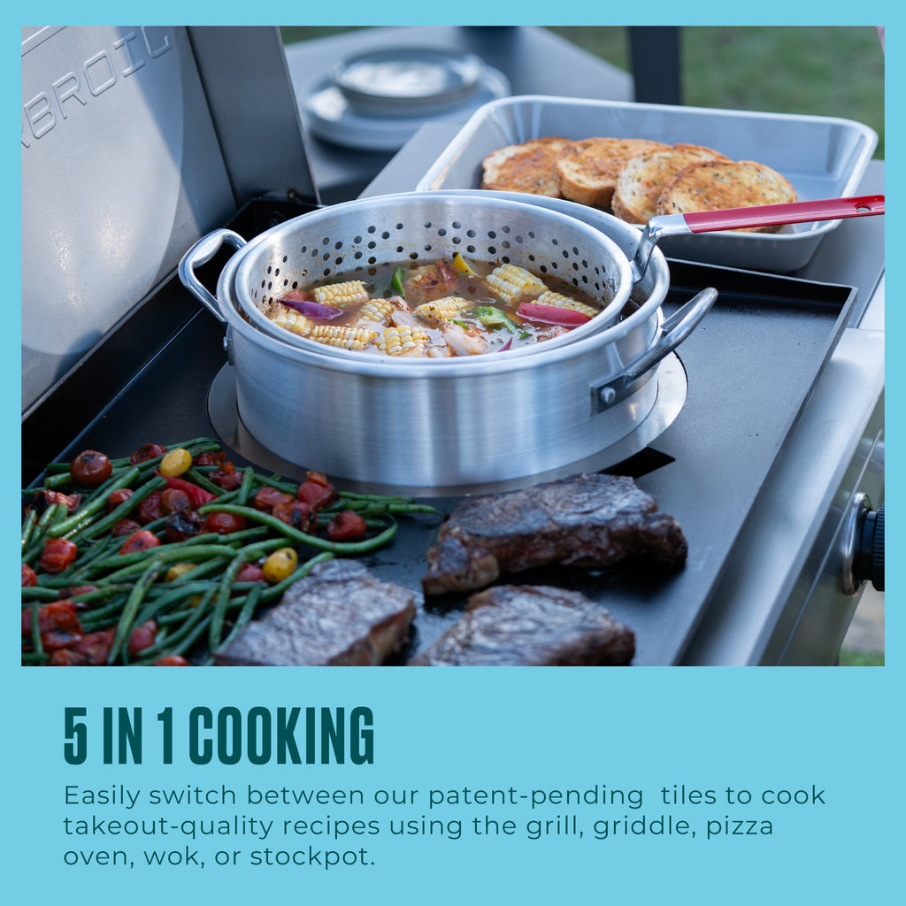 Char-Broil Versa-Tile™ 28" 3-Burner All-in-one Cooking Station product view 2