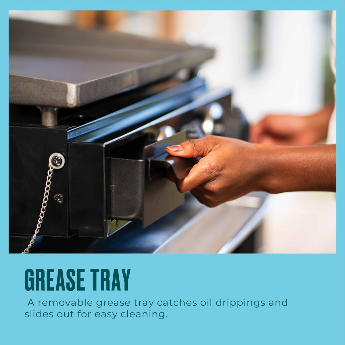 Char-Broil Charbroil® 22" Performance Series™ Portable Tabletop 2 Burner Propane Gas Griddle, Black 463614224 product view 4