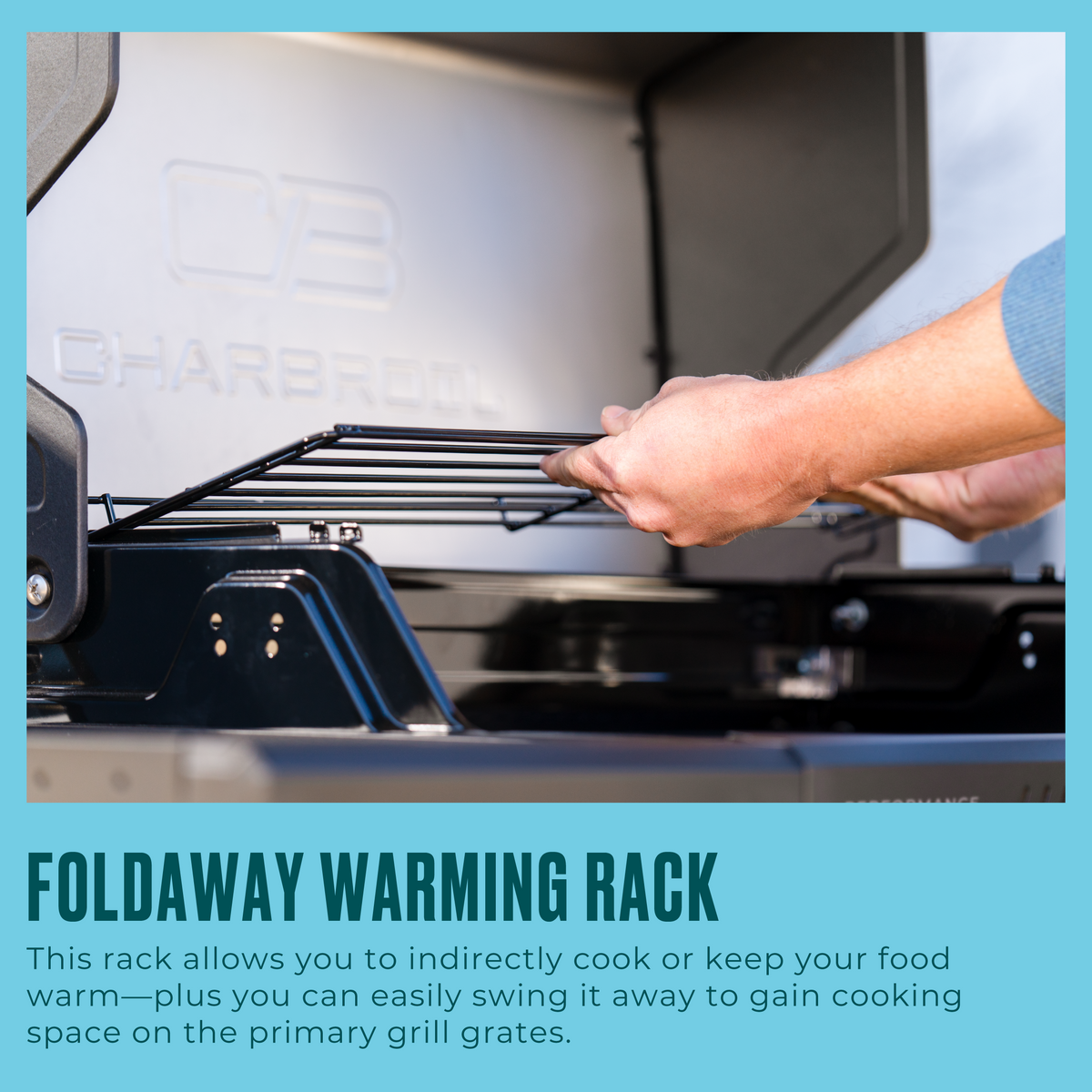Char-Broil Performance Series™ FlavorMax™ 5 Burner Gas Grill Cart with Side Burner Blackout product view 10