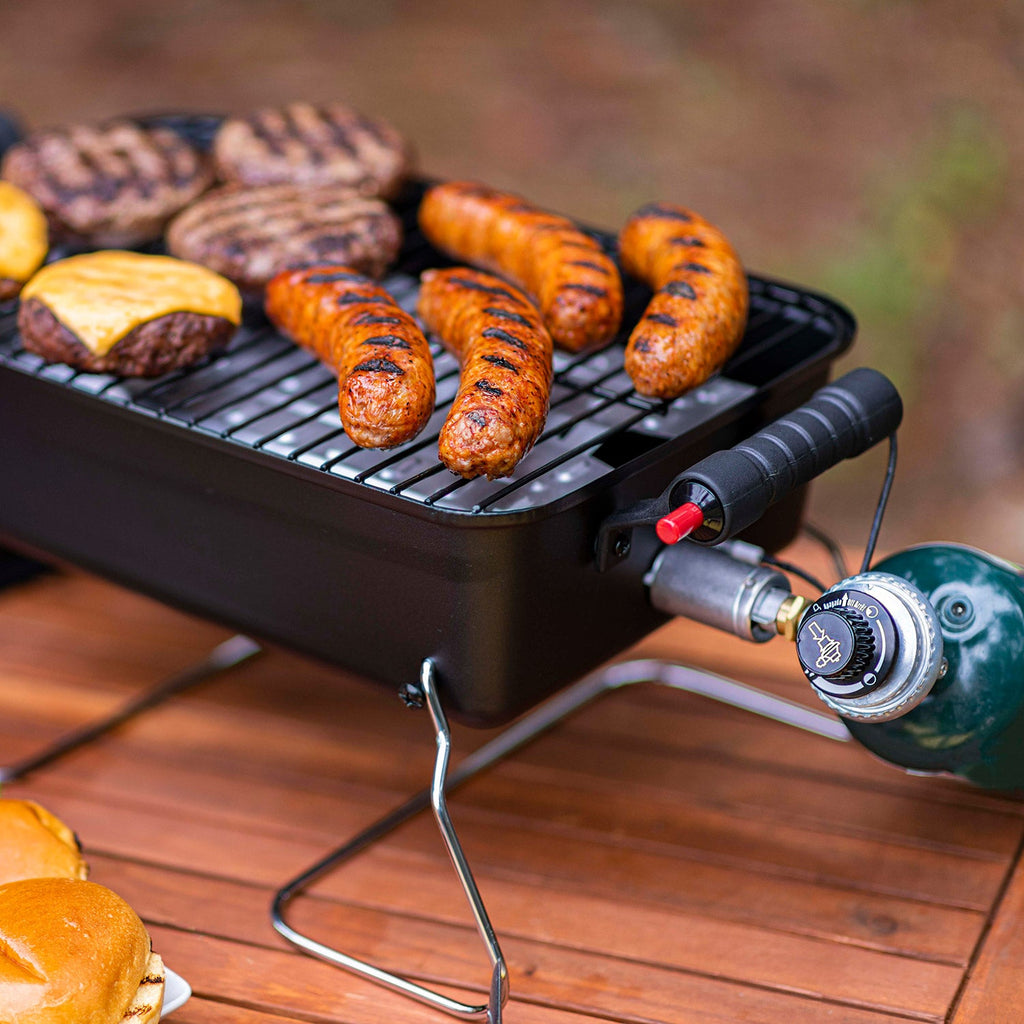Char-Broil 1-Burner Deluxe Portable Propane Gas Table Top Grill in Black product view 10