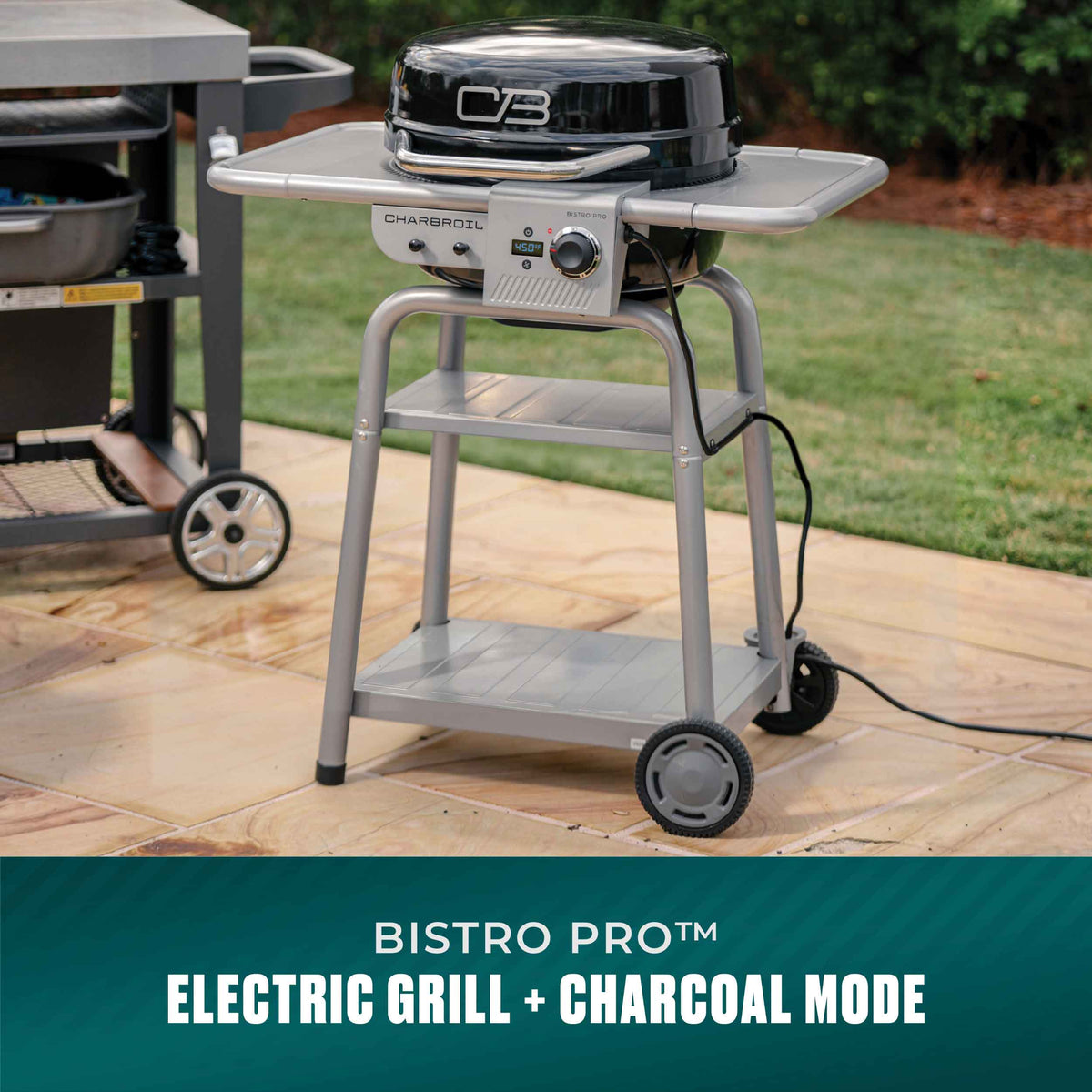 Char-Broil Bistro Pro™ Electric Grill + Charcoal Mode Black product view 1