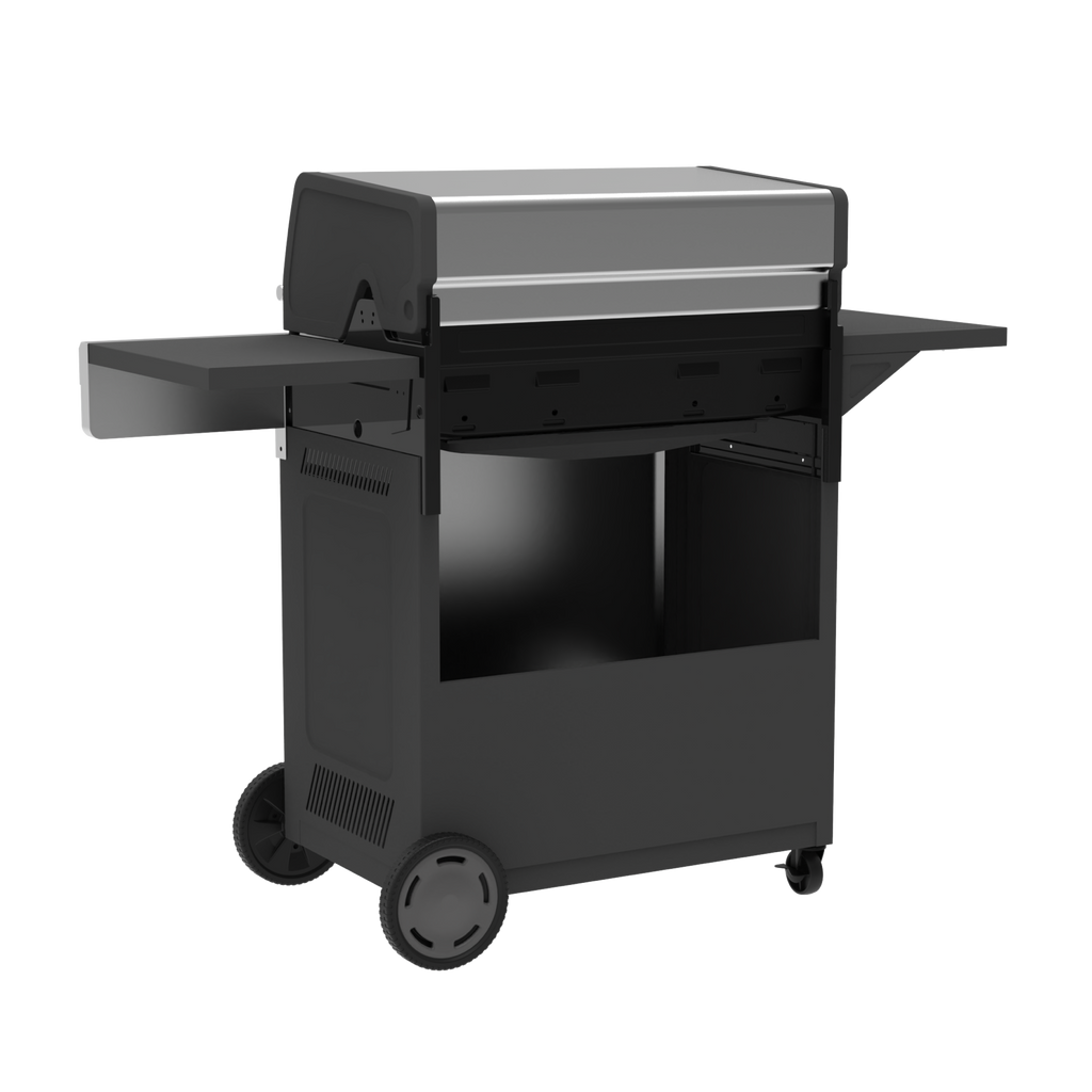 Char-Broil Performance Series™ FlavorMax™ 5 Burner Gas Grill Cabinet with Side Burner Gray Stainless product view 5