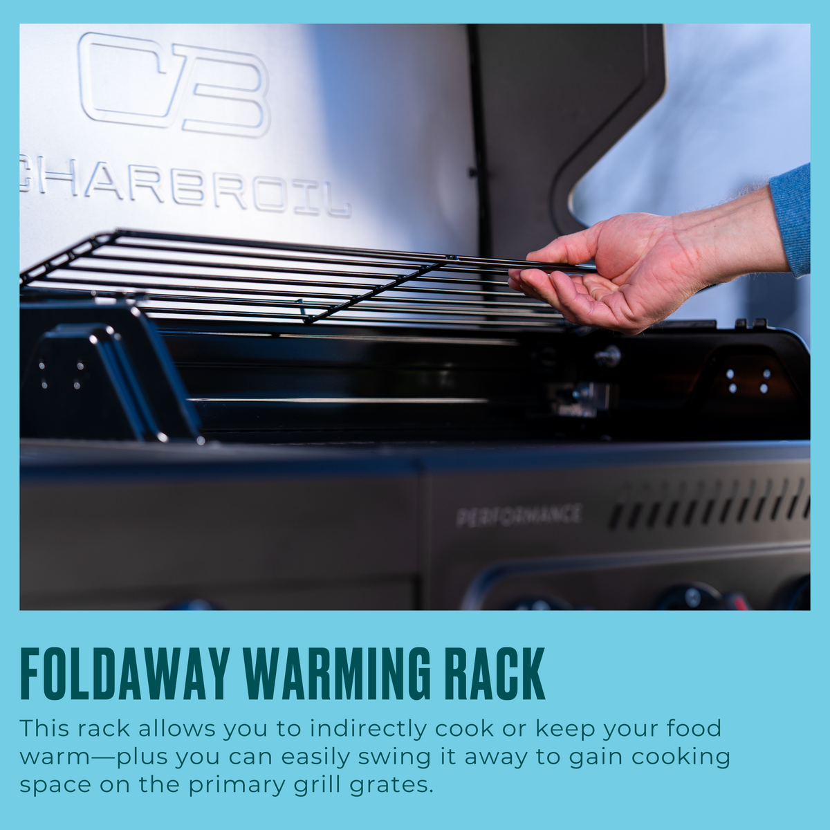 Char-Broil Performance Series™ FlavorMax™ 5 Burner Gas Grill Cabinet with Side Burner Blackout product view 9