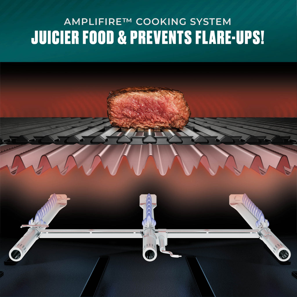 Char-Broil Pro Series™ 3 Burner Gas Grill & Griddle (Side Burner) product view 4