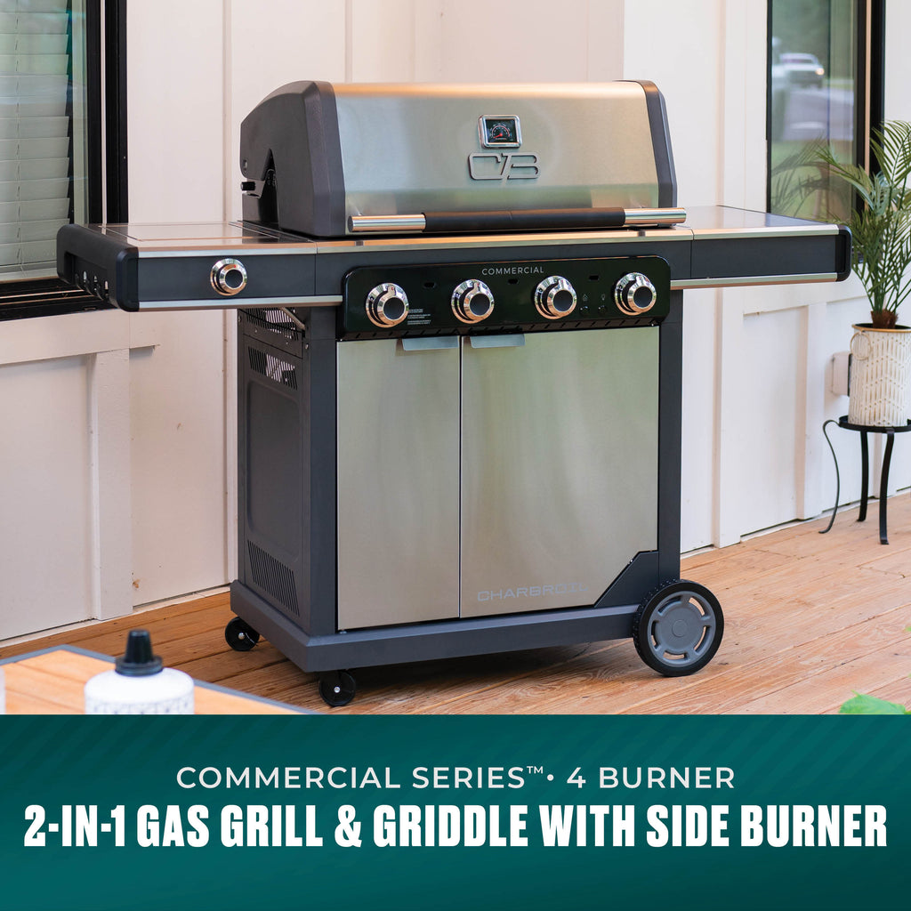 Char-Broil Commercial Series™ 4 Burner Gas Grill & Griddle product view 1