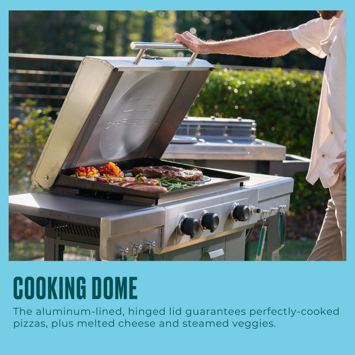 Char-Broil Versa-Tile™ 28" 3-Burner All-in-one Cooking Station product view 3
