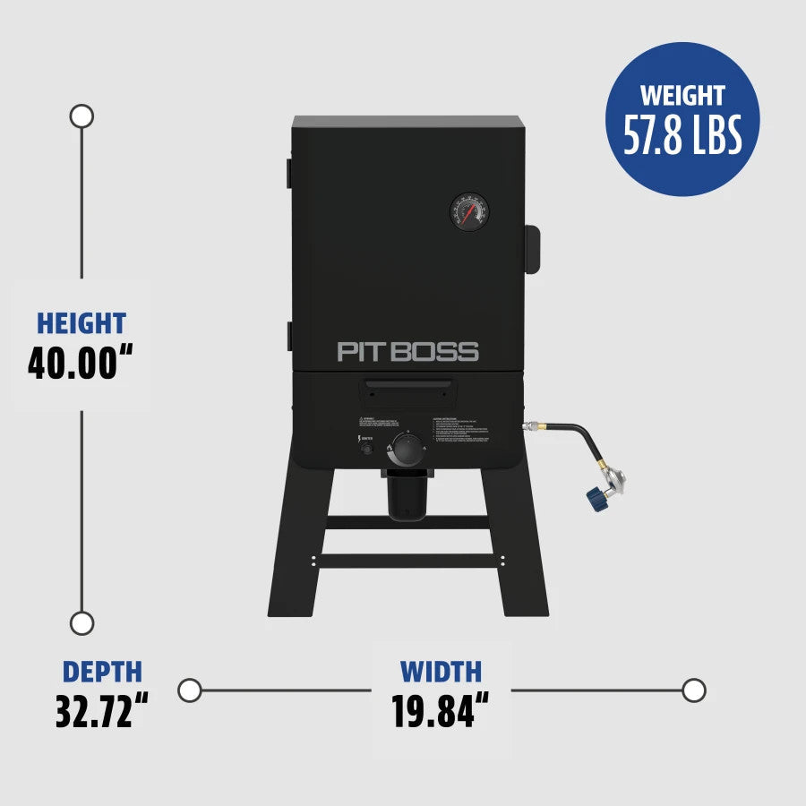 Pit Boss 30" Gas Vertical Smoker with Built-In Thermometer product view 9
