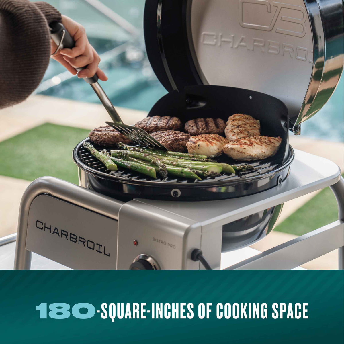 Char-Broil Bistro Pro™ Tabletop Electric Grill Black product view 2