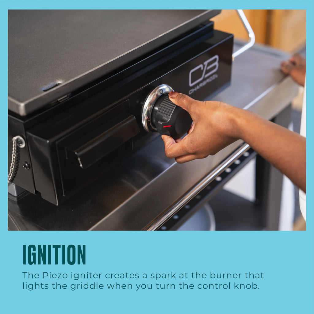 Char-Broil Charbroil® 17" Performance Series™ Portable Tabletop 1 Burner Propane Gas Griddle, Black 463614124 product view 13