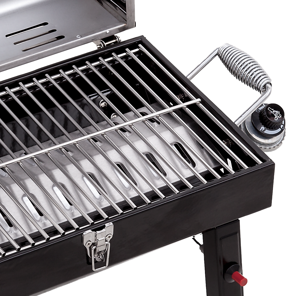 Char-Broil 1-Burner Portable Propane Gas Grill in Stainless Steel product view 4
