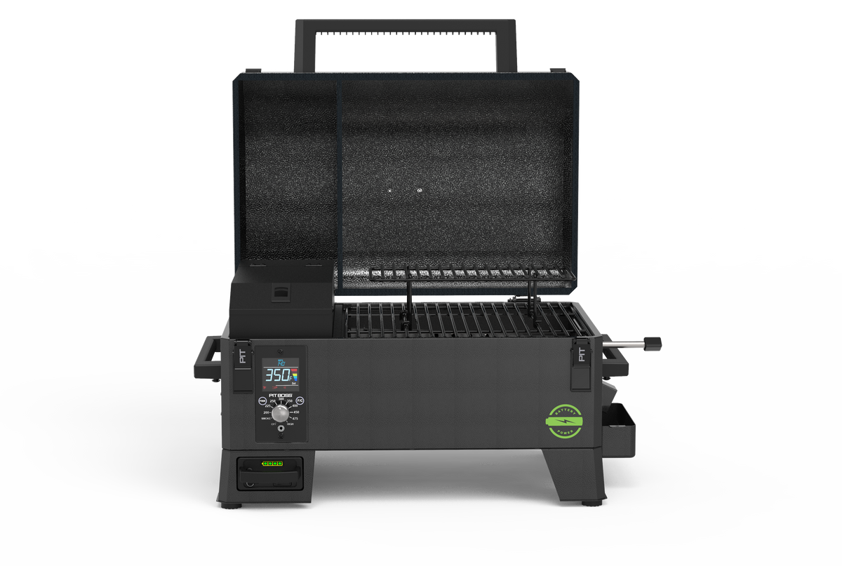 Pit Boss Portable Battery Powered Wood Pellet Grill w/ Black Handle product view 2