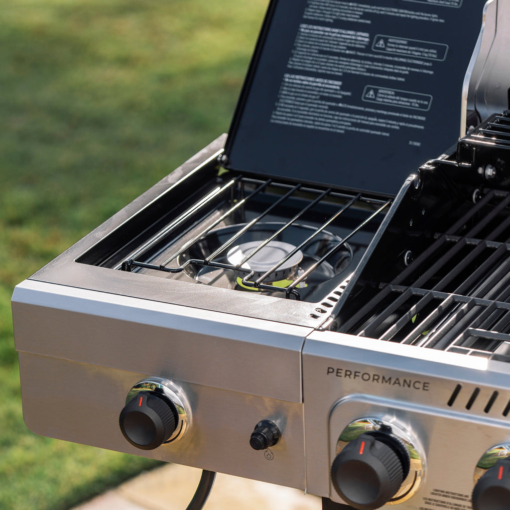 Char-Broil Performance Series™ 5 Burner Cart Gas Grill with Side Burner Black Stainless product view 11