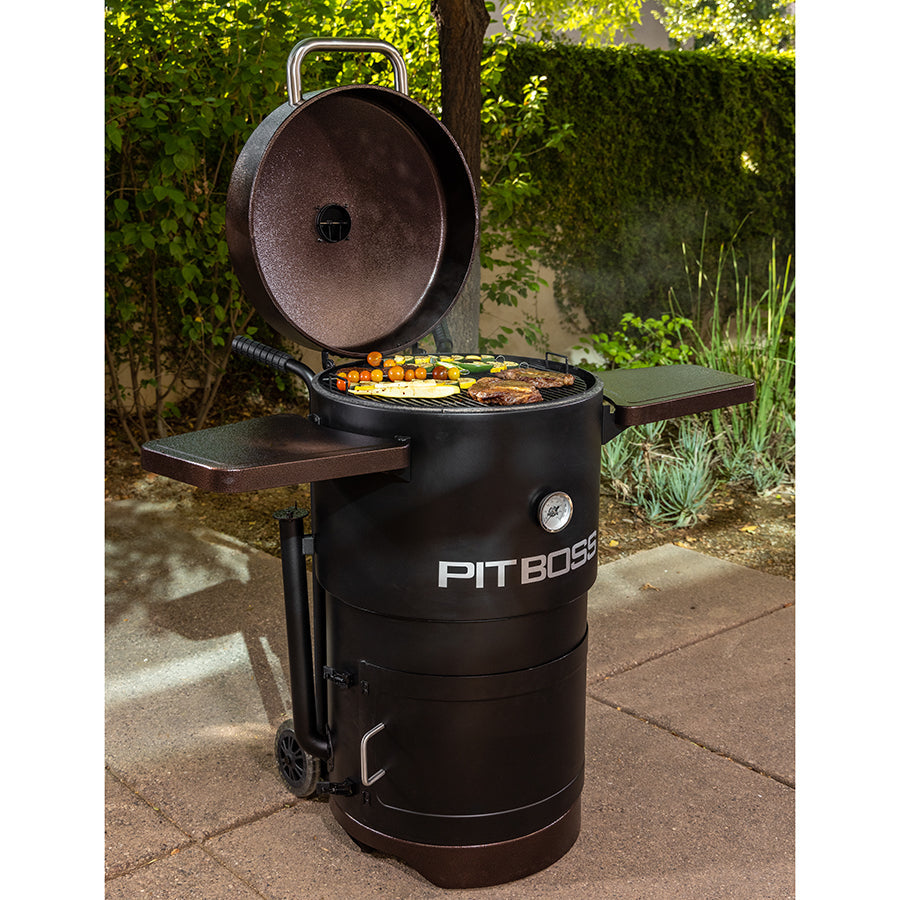 Pit Boss Mahogany Champion Barrel Charcoal Smoker - PBV24CB product view 5
