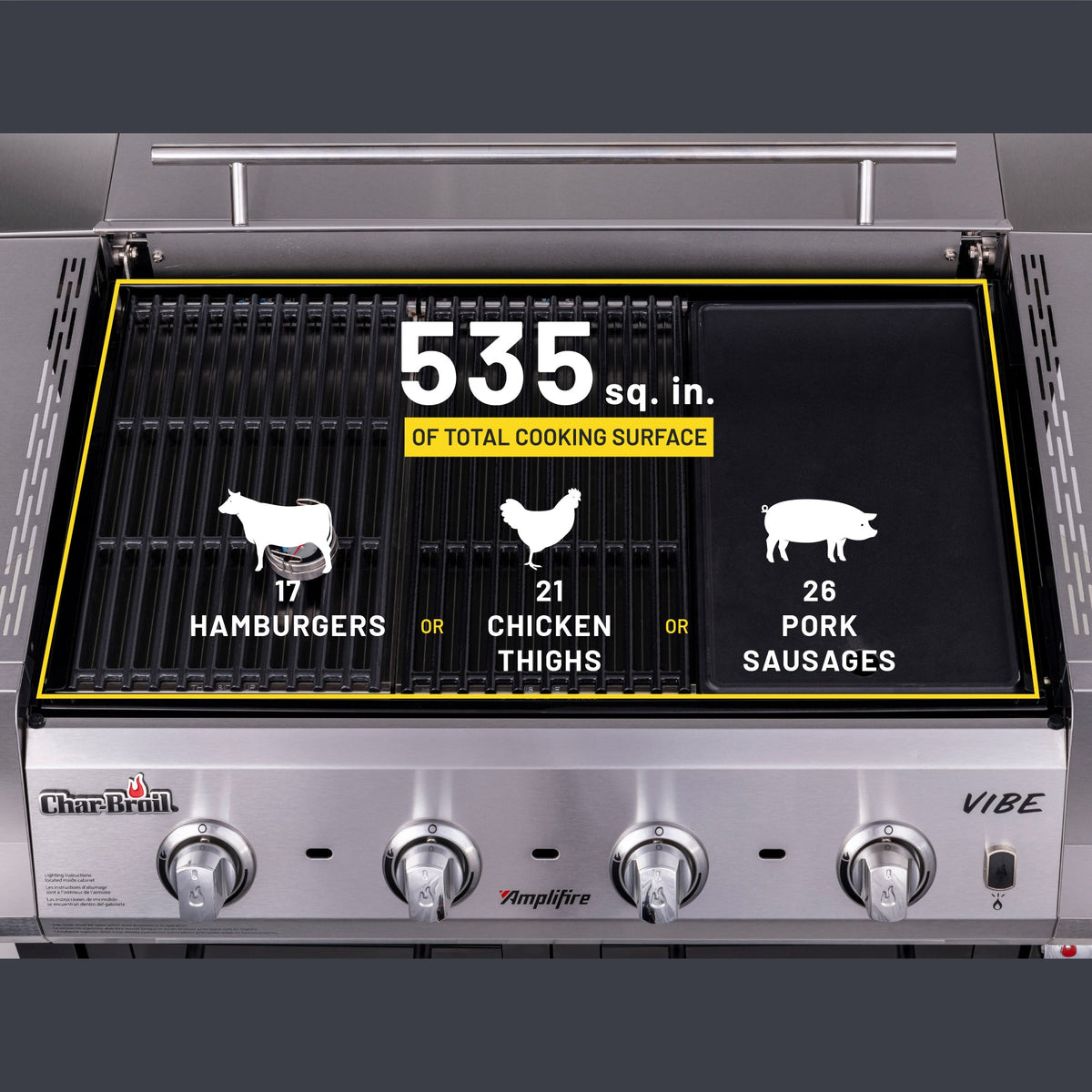 Char-Broil Char-Broil® Vibe™ 535 Gas Grill - Griddle product view 7