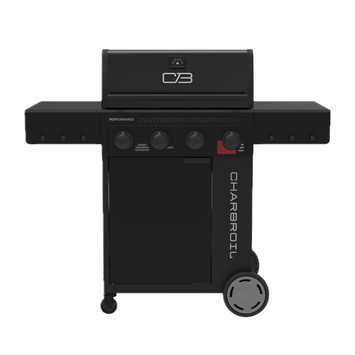 Char-Broil Performance Series™ 4-Burner Gas Grill with FlavorMax™ and Sear Burner  (Cabinet, Blackout)