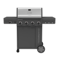 Char-Broil Performance Series™ 4-Burner Gas Grill with FlavorMax™ and Side Burner (Cabinet, Gray & Black)