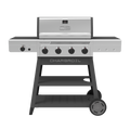 Char-Broil Performance Series™ 4-Burner Gas Grill with FlavorMax™ and Side Burner (Cart, Gray)
