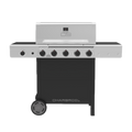 Char-Broil Performance Series™ 5 Burner Cart Gas Grill with Side Burner Black Stainless