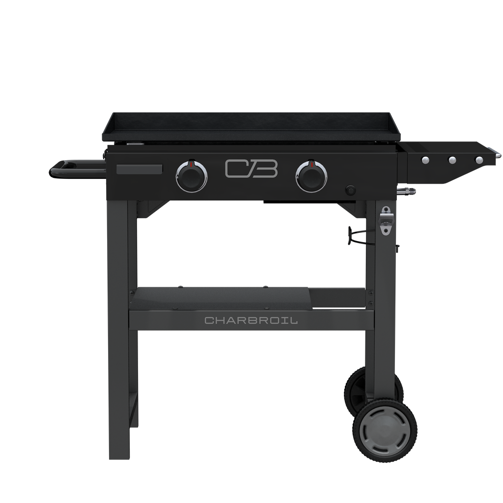 Char-Broil Charbroil® 28" Performance Series™ Propane Gas Griddle with Cart 2 Burner Flat Top Grill, Black 463459924