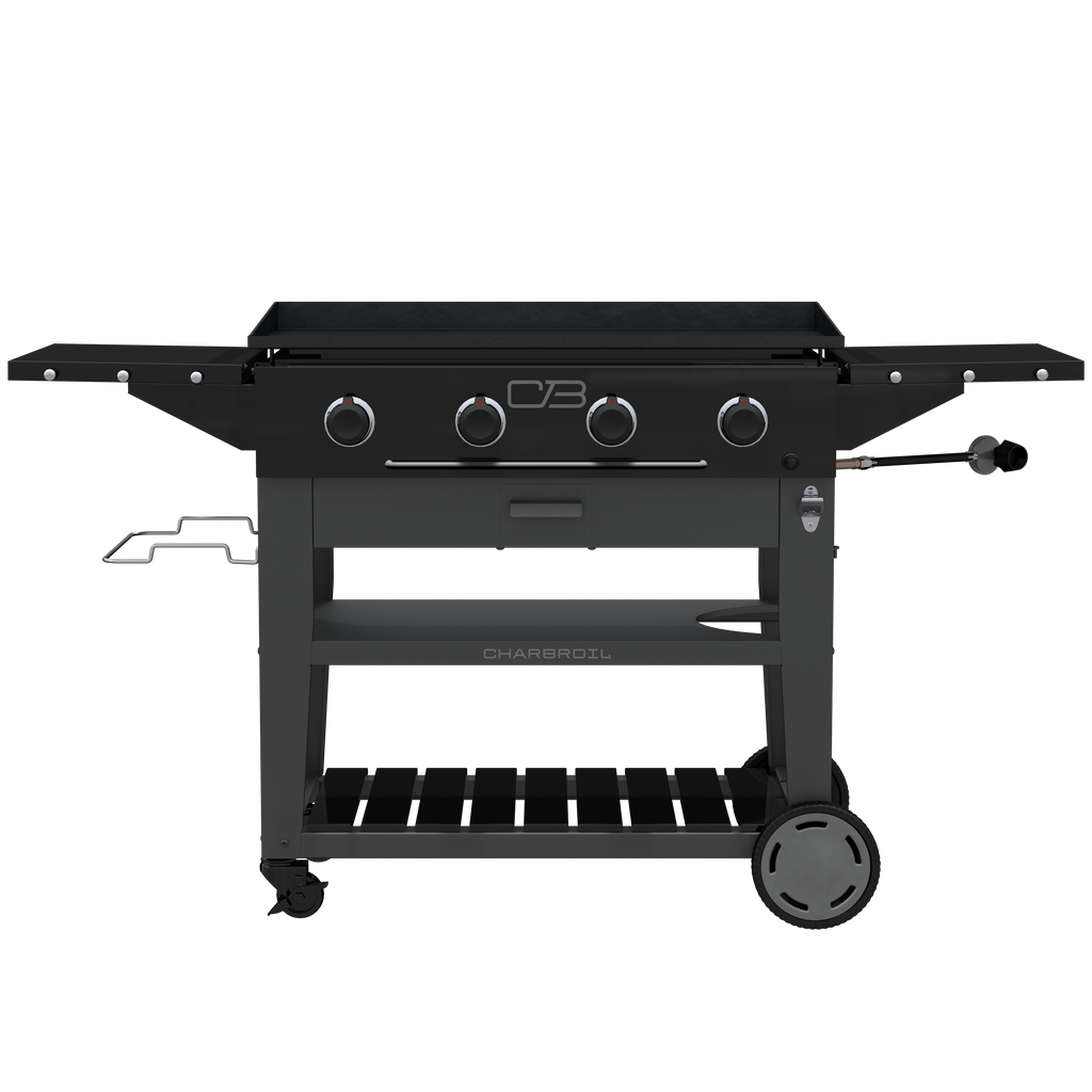 Char-Broil Charbroil® 36" Performance Series™ Propane Gas Griddle with Cart 4 Burner Flat Top Grill, Black 463259124