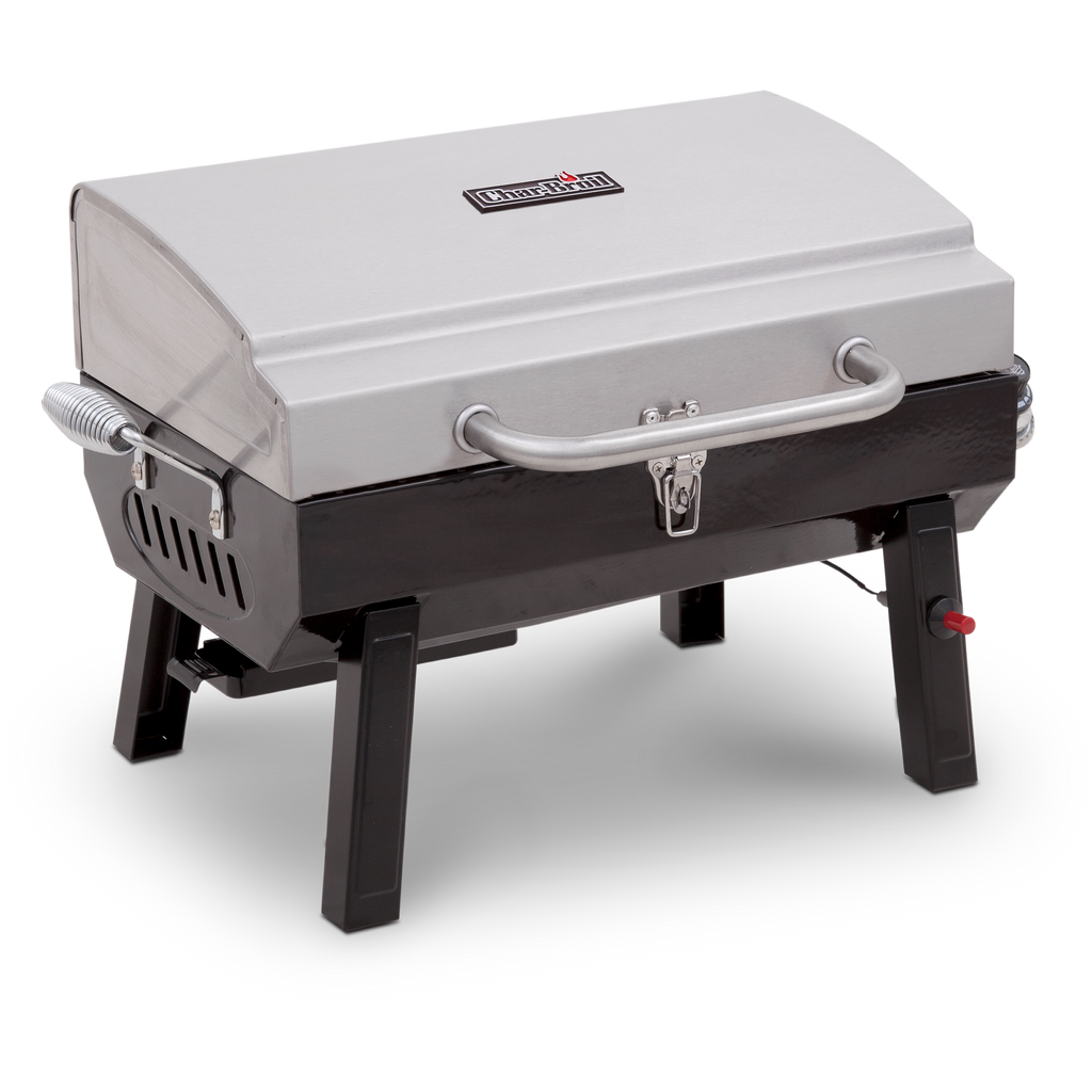 Char-Broil 1-Burner Portable Propane Gas Grill in Stainless Steel