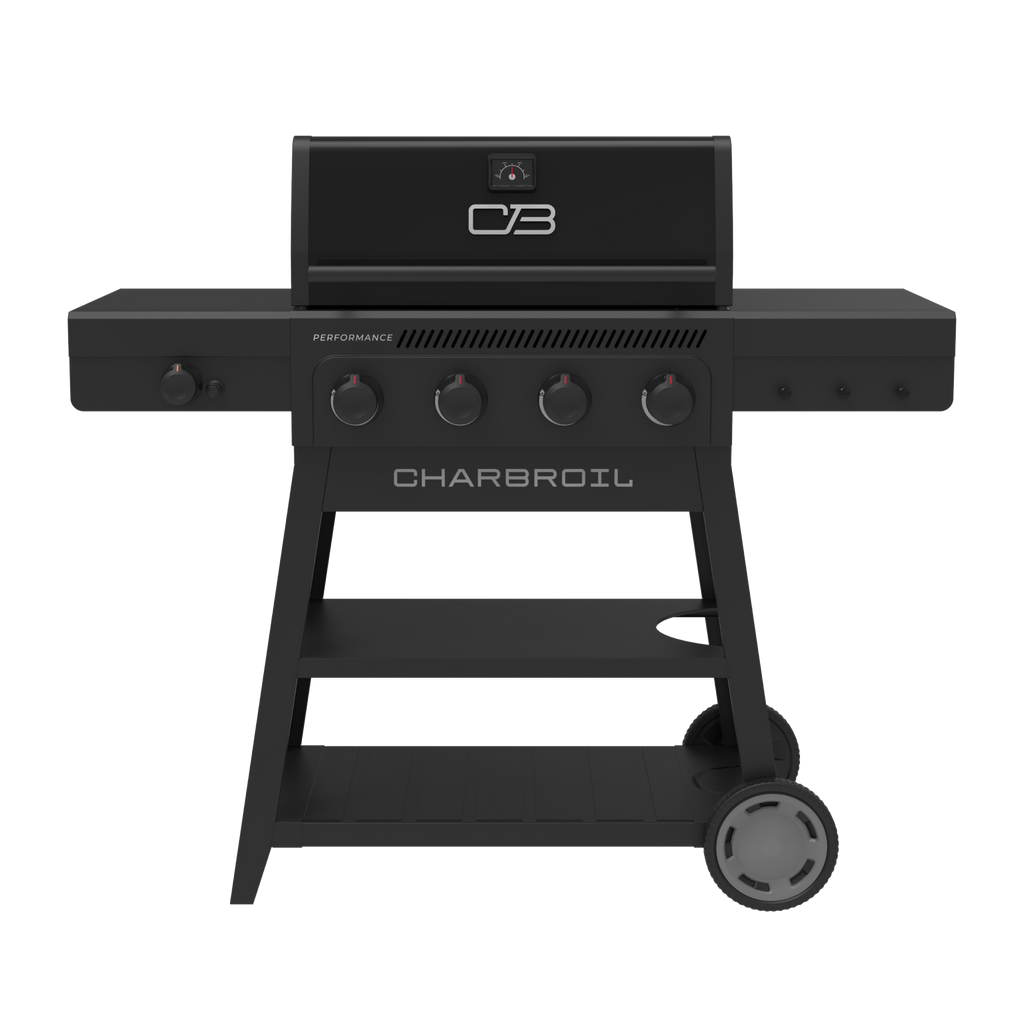 Char-Broil Performance Series™ FlavorMax™ 4 Burner Cart Gas Grill with Side Burner Blackout