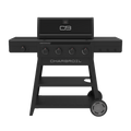 Char-Broil Performance Series™ FlavorMax™ 4 Burner Cart Gas Grill with Side Burner Blackout