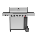 Char-Broil Performance Series™ FlavorMax™ 6 Burner Gas Grill Cabinet with Sear Burner and Side Burner Gray Stainless