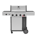 Char-Broil Performance Series™ 4-Burner Gas Grill with FlavorMax™ and Side Burner, (Sear Burner, Cabinet, Gray/Stainless Steel)