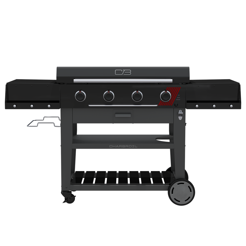 Char-Broil Charbroil® 36" Performance Series™ Deluxe Propane Gas Griddle with Cart 4 Burner Flat Top Grill, Black 463285924