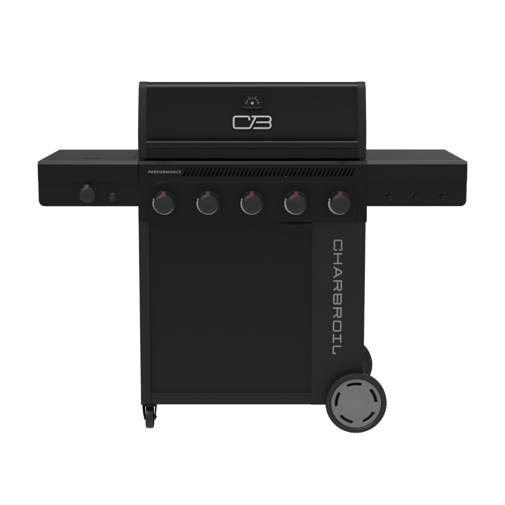 Char-Broil Performance Series™ FlavorMax™ 5 Burner Gas Grill Cabinet with Side Burner Blackout