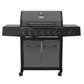 Expert Grill 6-Burner Propane Gas Grill with Side Burner and Side Table, Graphite