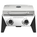 Expert Grill Stainless Steel 2-Burner Tabletop Propane Gas Grill, 13,000 BTUs, 273 sq. in.