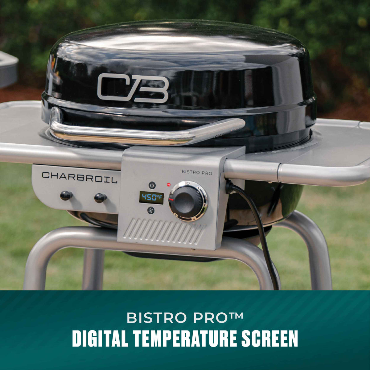 Char-Broil Bistro Pro™ Electric Grill + Charcoal Mode Black product view 8