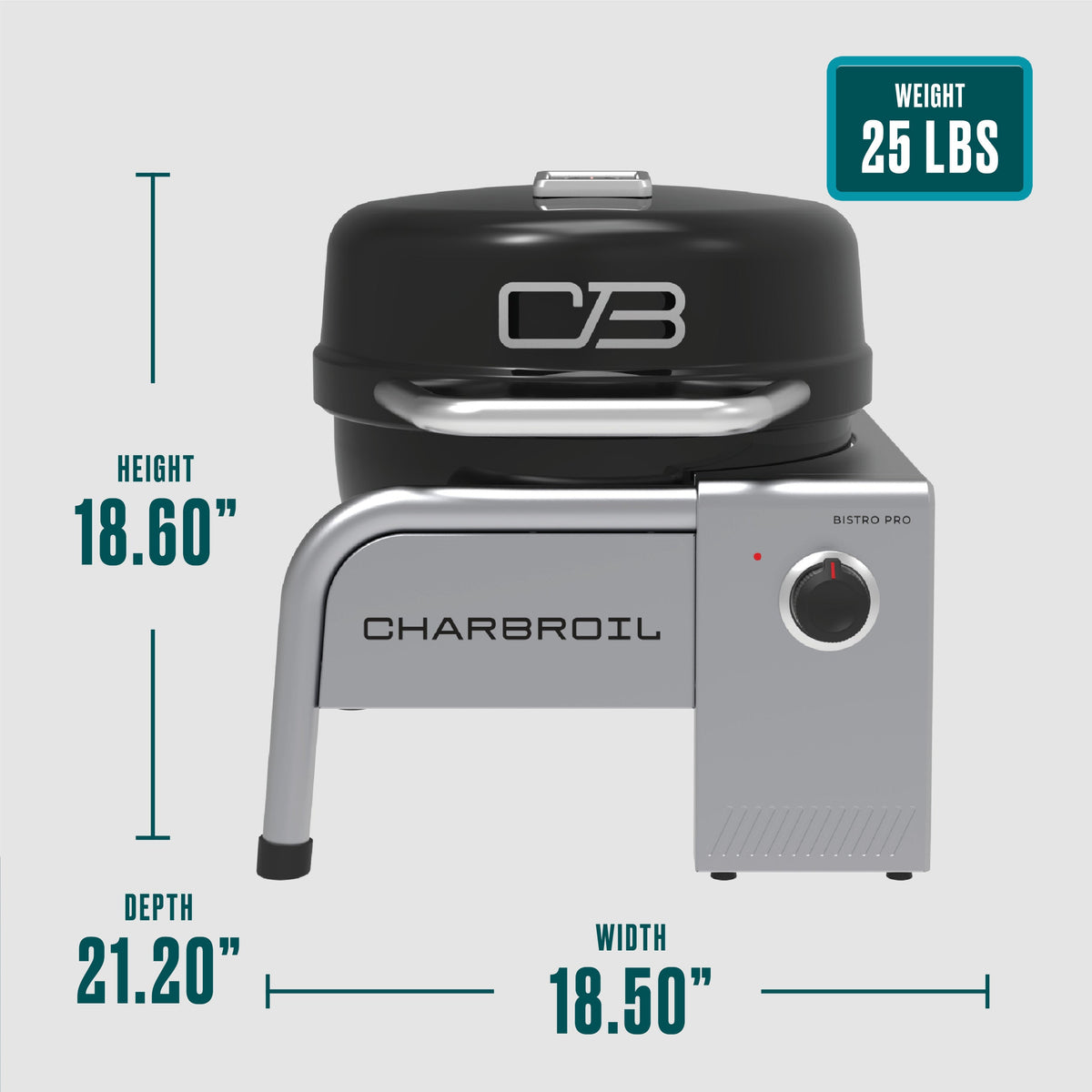 Char-Broil Bistro Pro™ Tabletop Electric Grill Black product view 7
