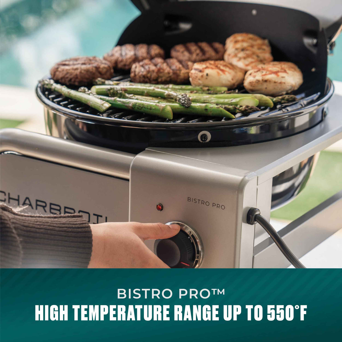 Char-Broil Bistro Pro™ Tabletop Electric Grill Black product view 5