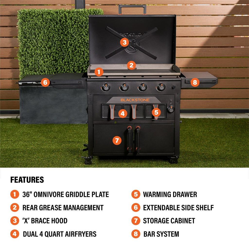Blackstone 36” Griddle Airfryer Combo (Natural Gas) product view 3