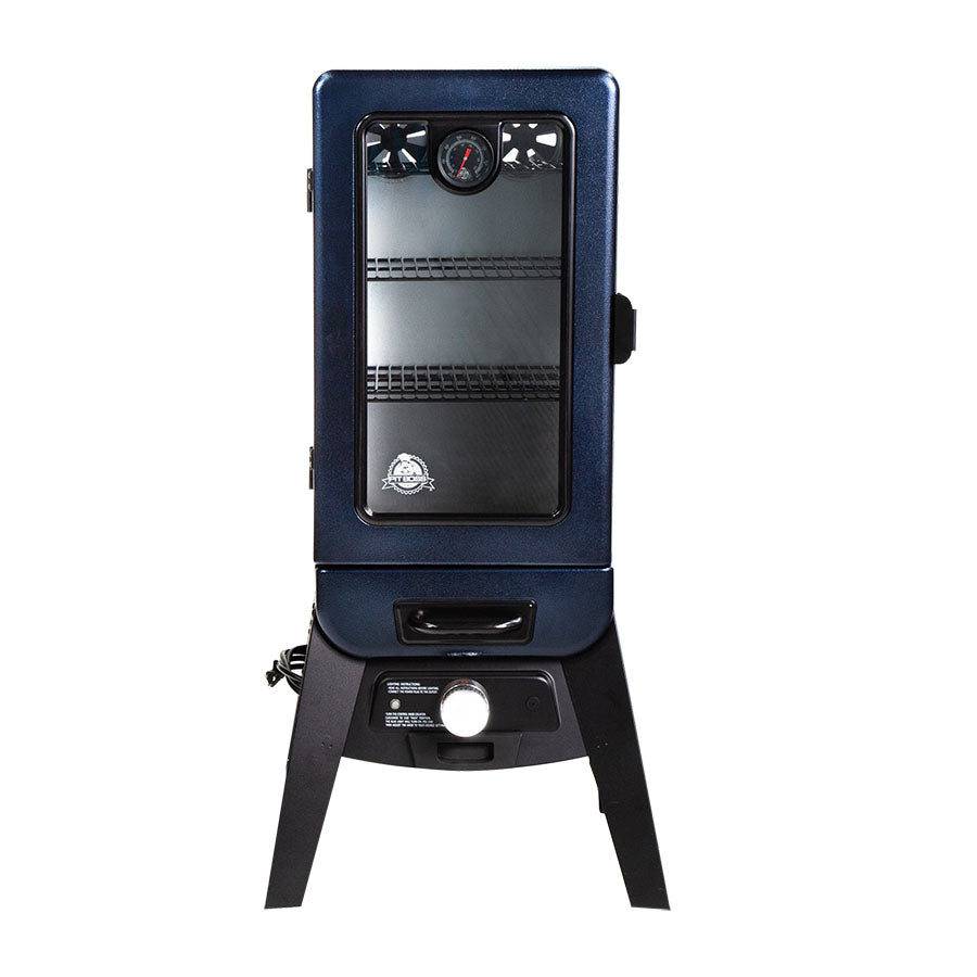 Pit Boss 3-Series Blue Hammertone Analog Vertical Smoker - PBV3A1