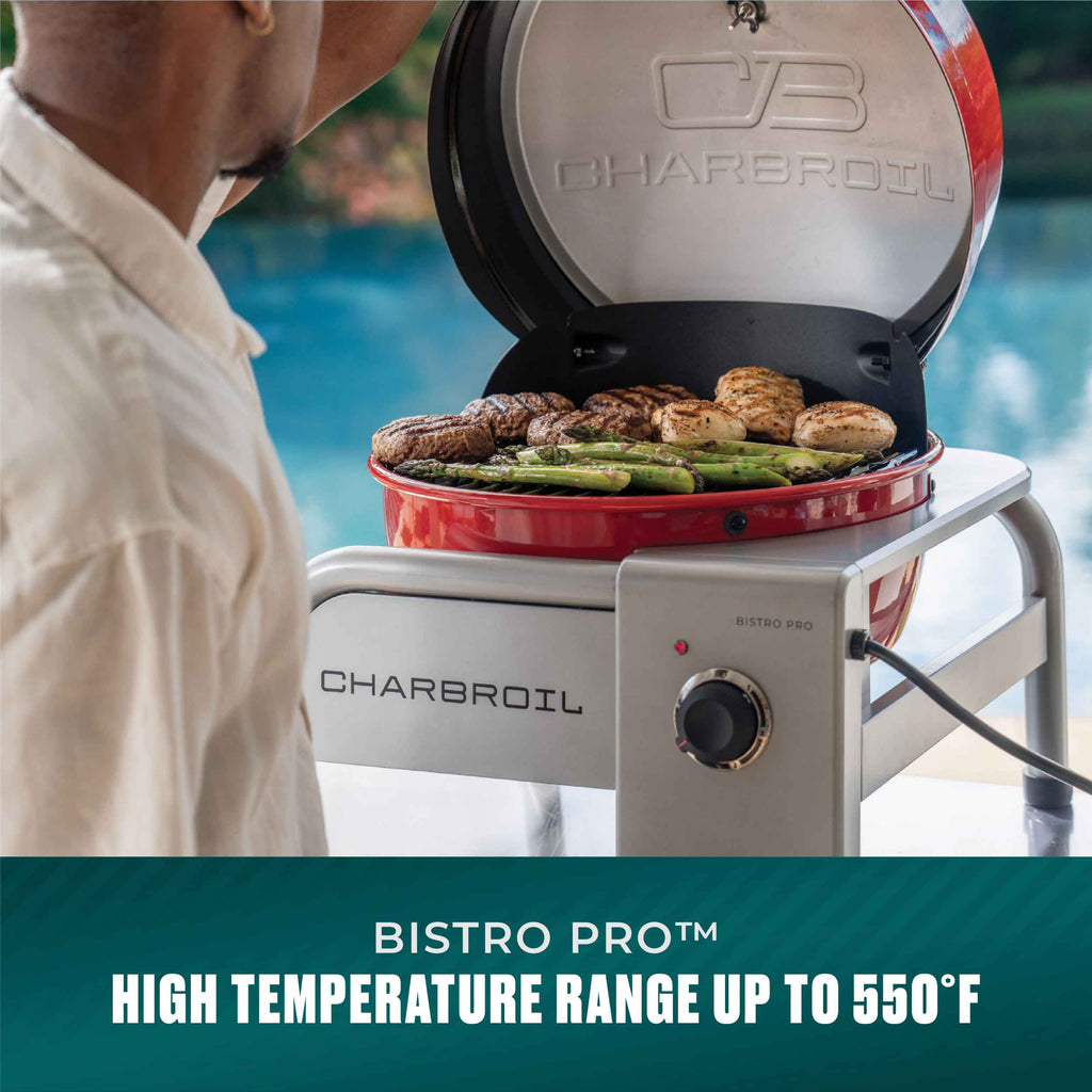 Char-Broil Bistro Pro™ Tabletop Electric Grill Red product view 5
