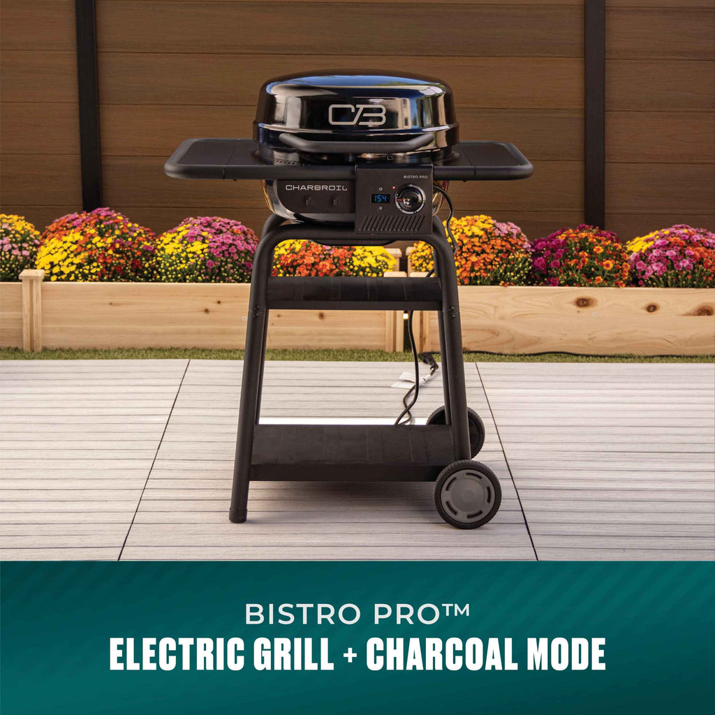 Char-Broil Bistro Pro™ Electric Grill + Charcoal Mode Blackout product view 1