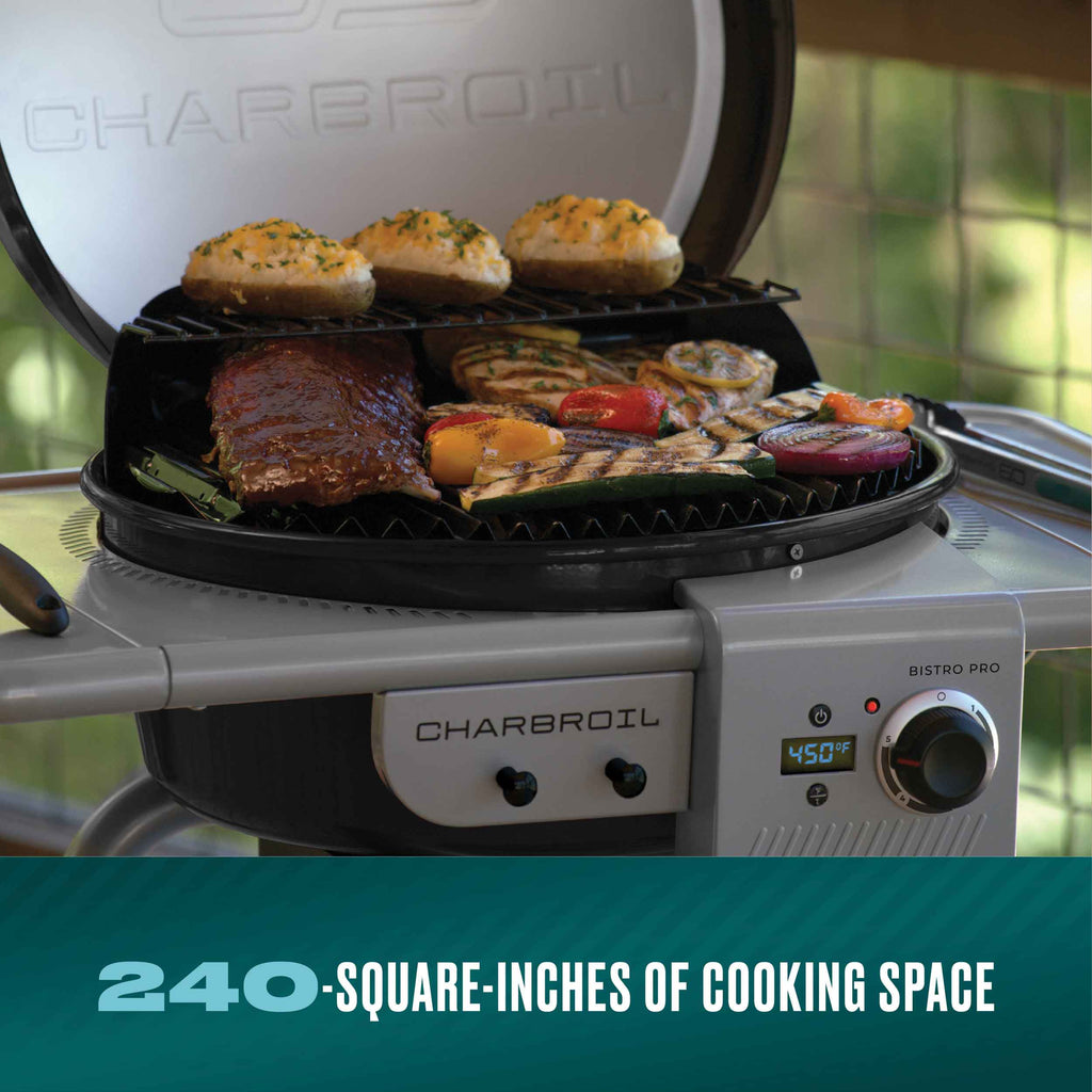 Char-Broil Bistro Pro™ Electric Grill + Charcoal Mode Black product view 3