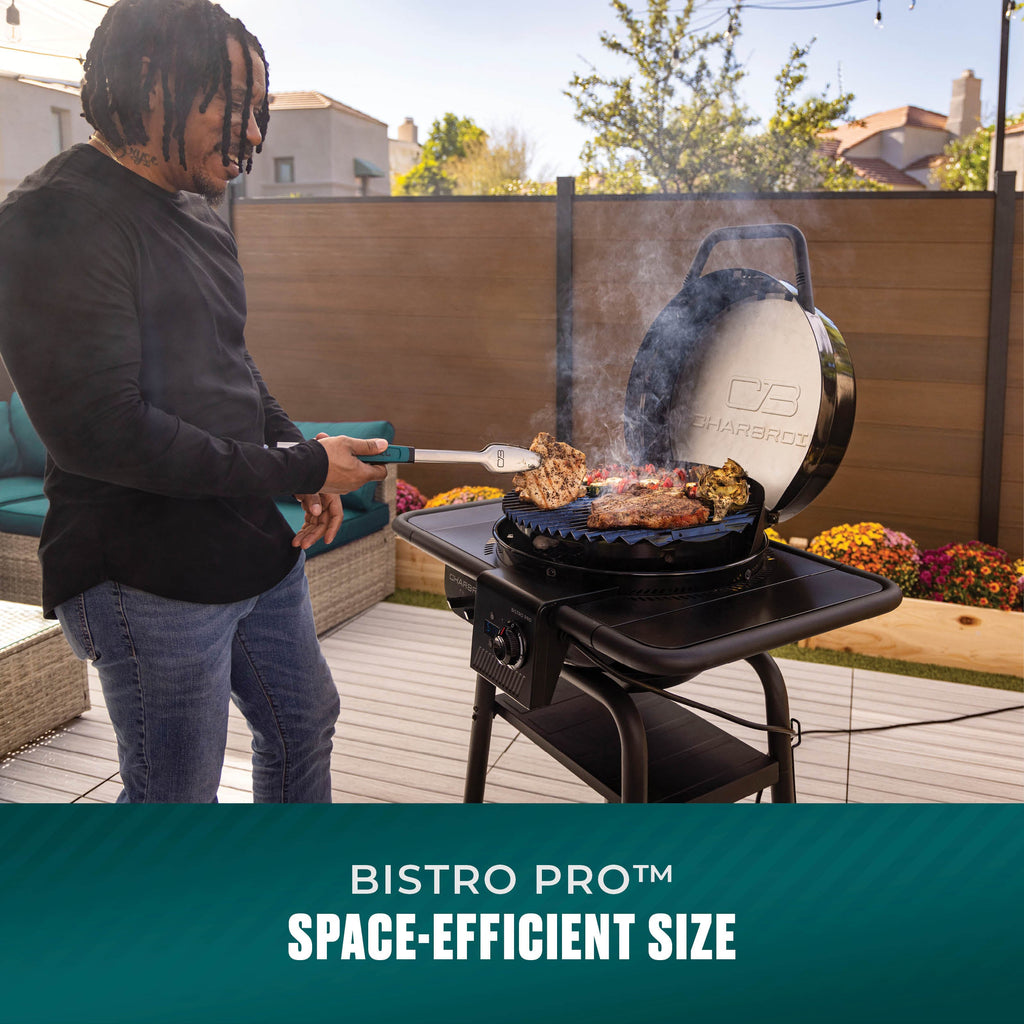 Char-Broil Bistro Pro™ Electric Grill + Charcoal Mode Blackout product view 10