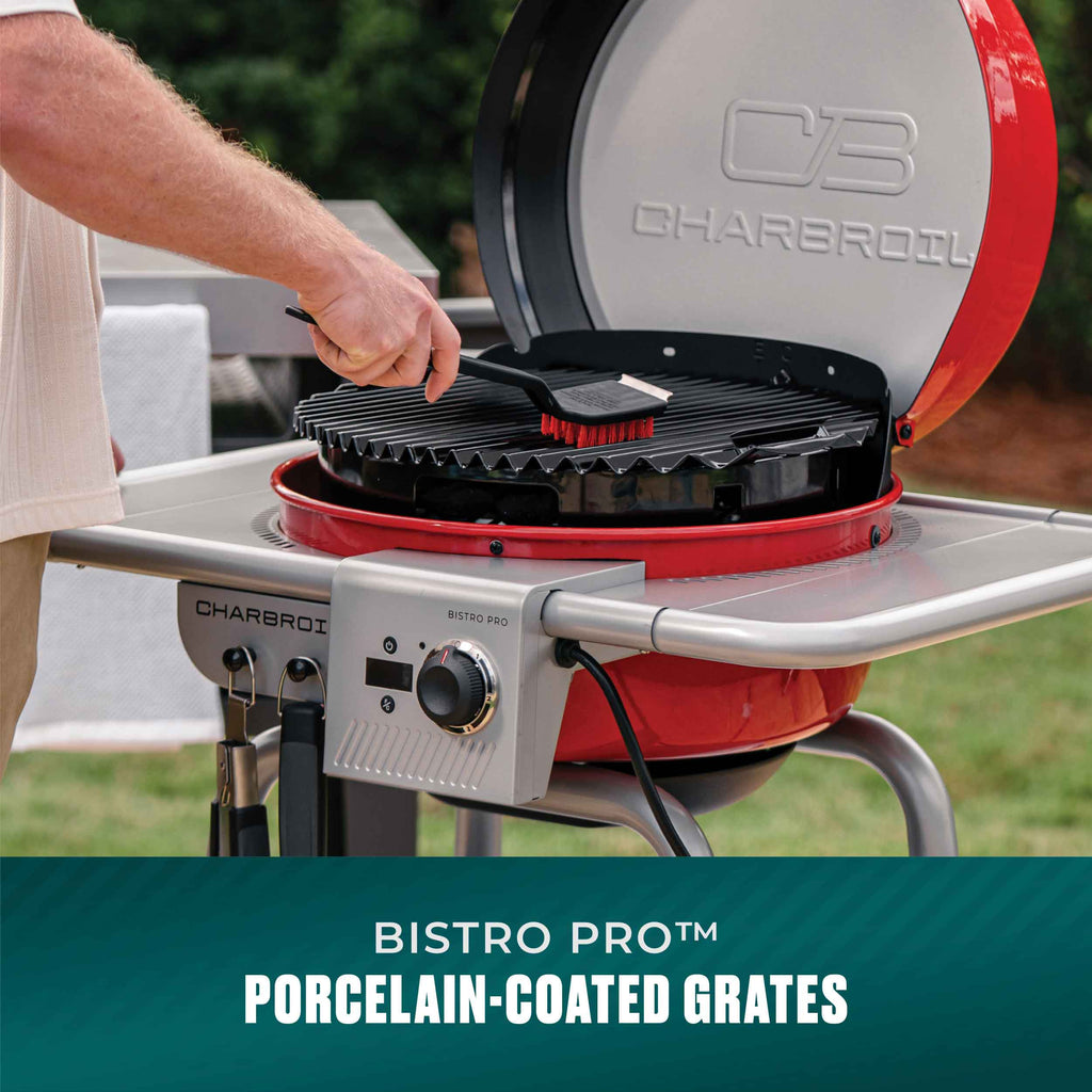 Char-Broil Bistro Pro™ Electric Grill & Griddle + Charcoal Mode Red product view 4